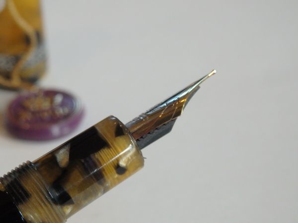 ◇【希少】ペン先:18K750ソリッドゴールド F イタリア製 KRONE