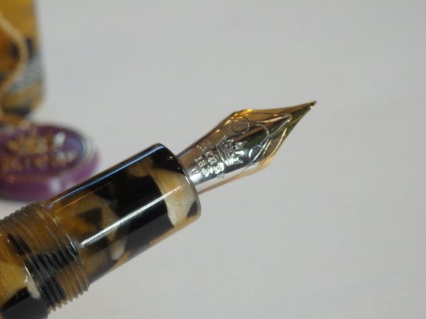 ◇【希少】ペン先:18K750ソリッドゴールド F イタリア製 KRONE