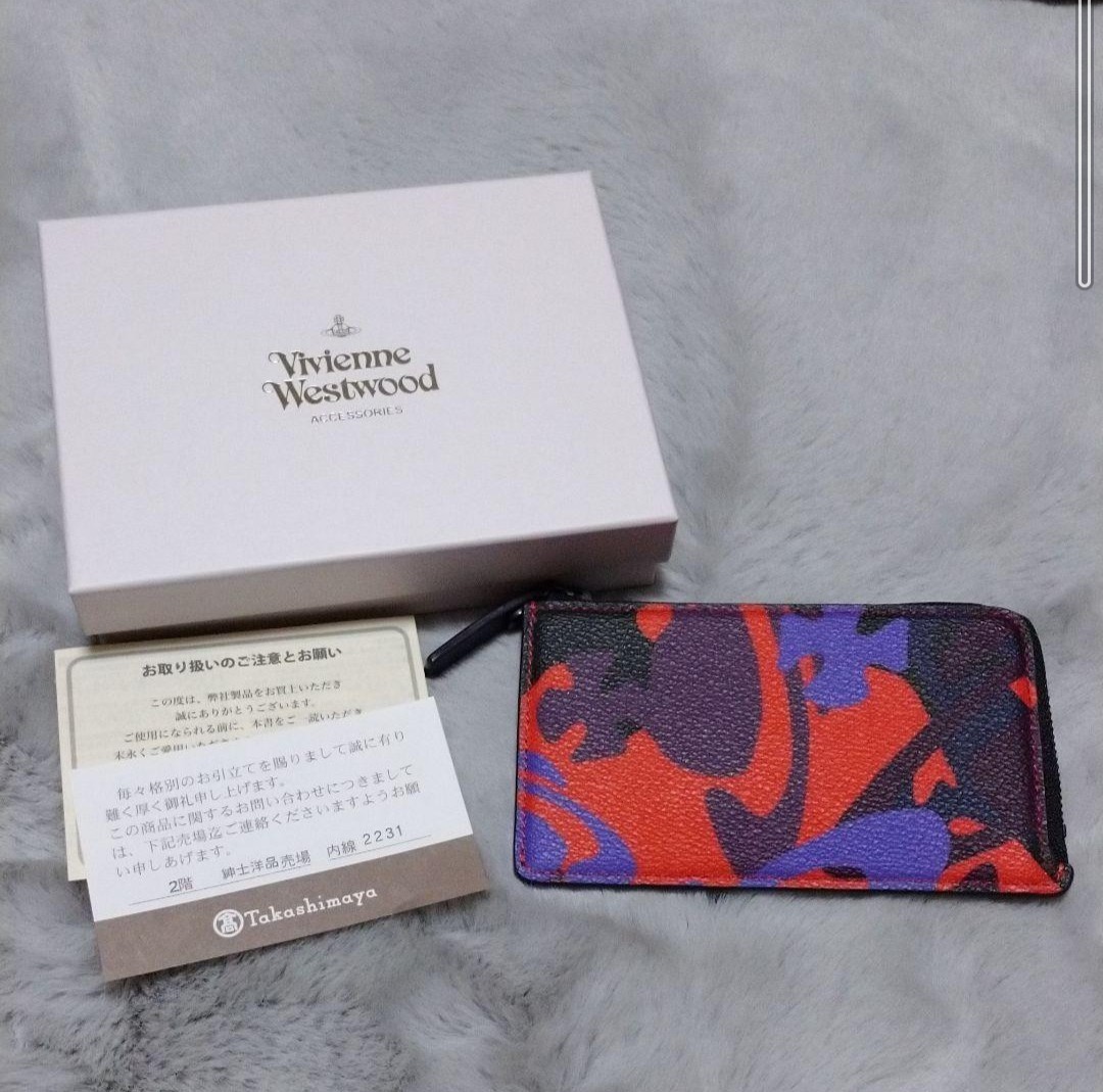 新品未使用『Vivienne Westwood』キーリング付きコインケース パスケース カード入れ ヴィヴィアン・ウエストウッド 