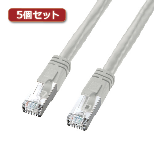 特価商品 5個セット KB-T6POE-07X5(l-4589452968800) PoECAT6LAN