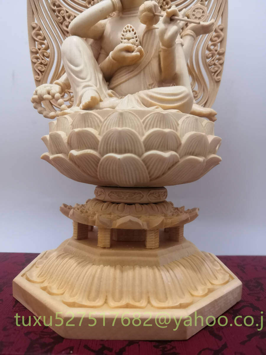 木彫仏像 如意輪観音菩薩 観音菩薩 観音像 如意輪観音 八角蓮華丸台座