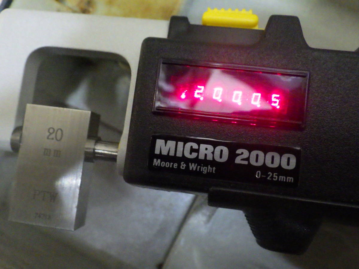 M&W MICRO 2000 Moore & Wright 電子 外側マイクロメータ デジタル表示 25㎜ ムーア アンド ライト社 中古_画像4