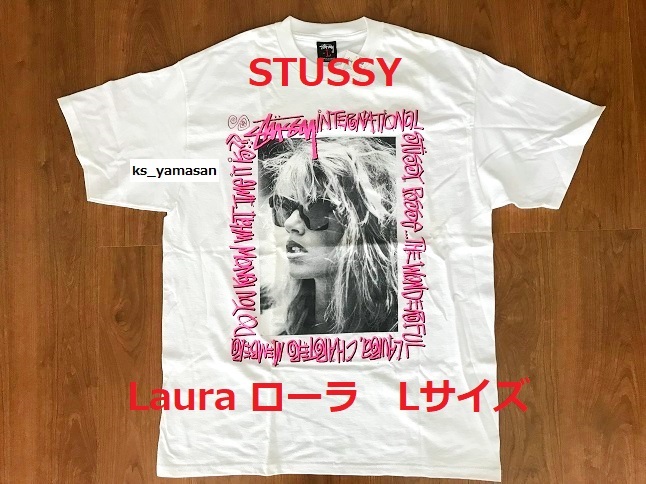 ☆ 未使用 即決 ☆ STUSSY Laura 半袖 Lサイズ ステューシー ローラ