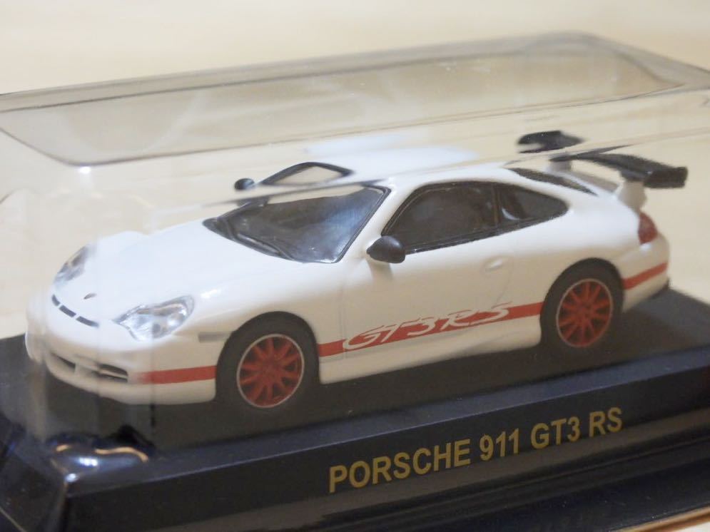 【新品：完品】京商 1/64 CVS ミニカーコレクション ポルシェ2 ポルシェ 911 GT3 RS [ホワイト/レッド]_画像2