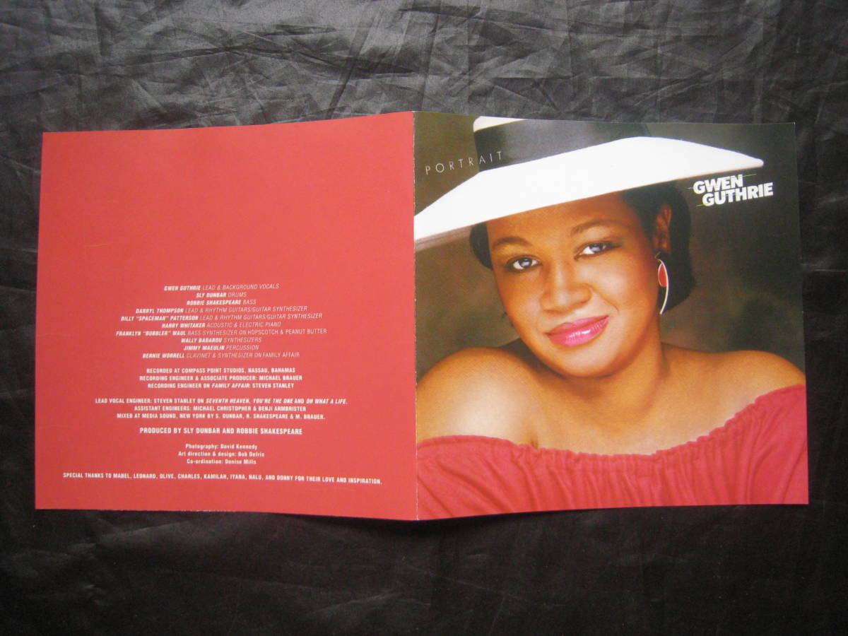 [即決][ボーナストラック入り]★Gwen Guthrie - PORTRAIT (2008/1983) ★Sly & Robbie / Wally Badalou / Larry Levan / Bernie Worrell _画像3