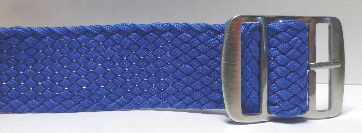 21/22MM NATO ミリタリー　高級(jí)　織り込みナイロン ベルト新品　SKY?ブルー 
