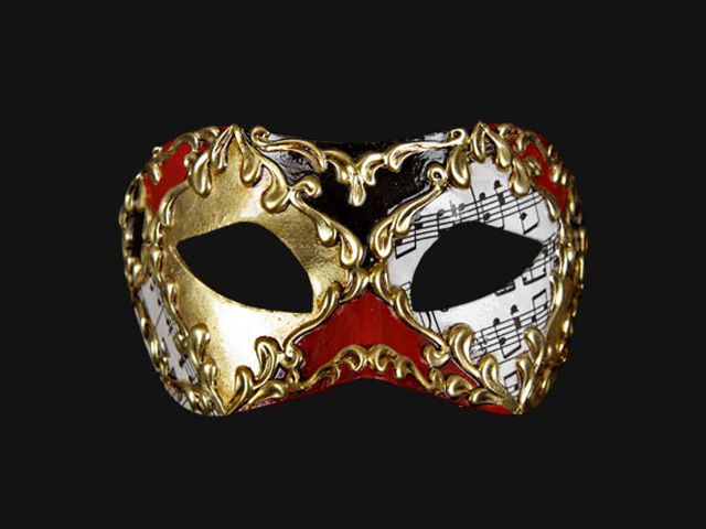  Venetian mask Colombina Musica eye mask 