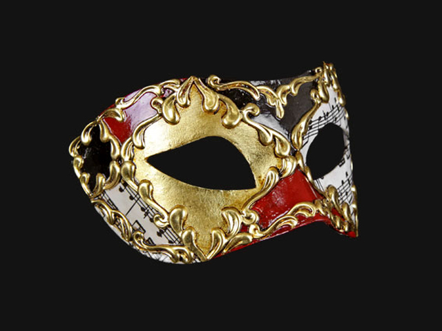  Venetian mask Colombina Musica eye mask 