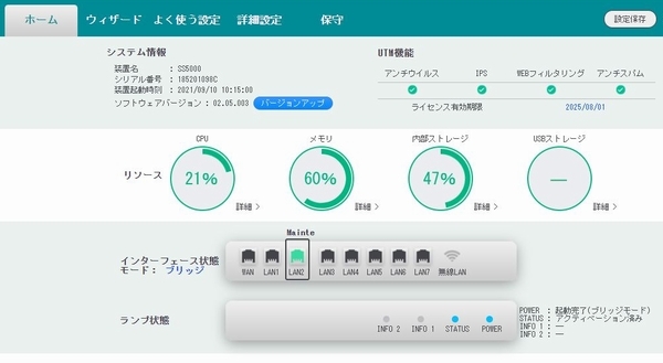サクサ saxa】(SS5000Pro N Lite)UTM 統合脅威管理 サクサ saxa】(SS5000Pro N Lite)UTM 統合脅威管理