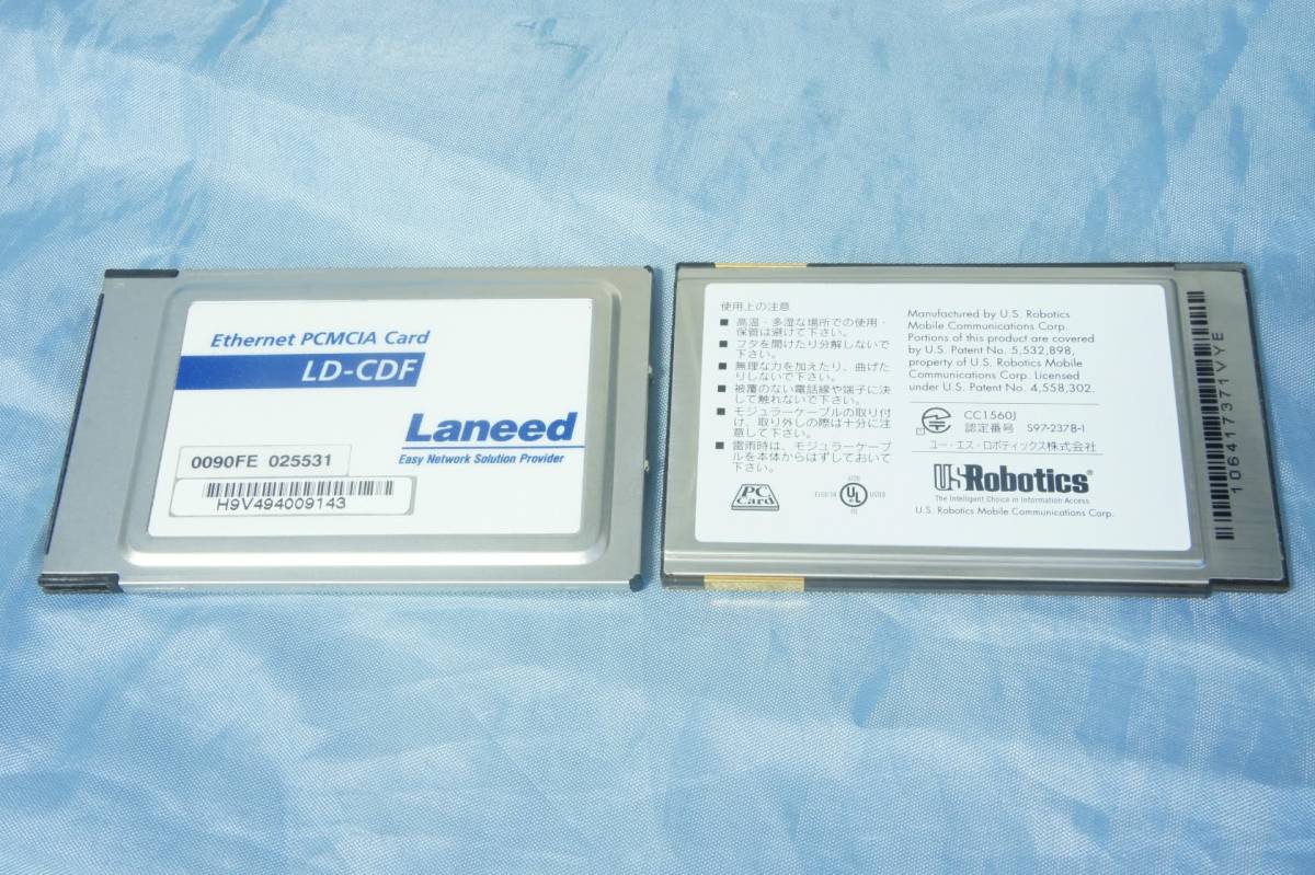 Laneed LD-CDF Ethernet PCMCIA、Panasonic TV文字多重チューナーカード CF-JTV101 他