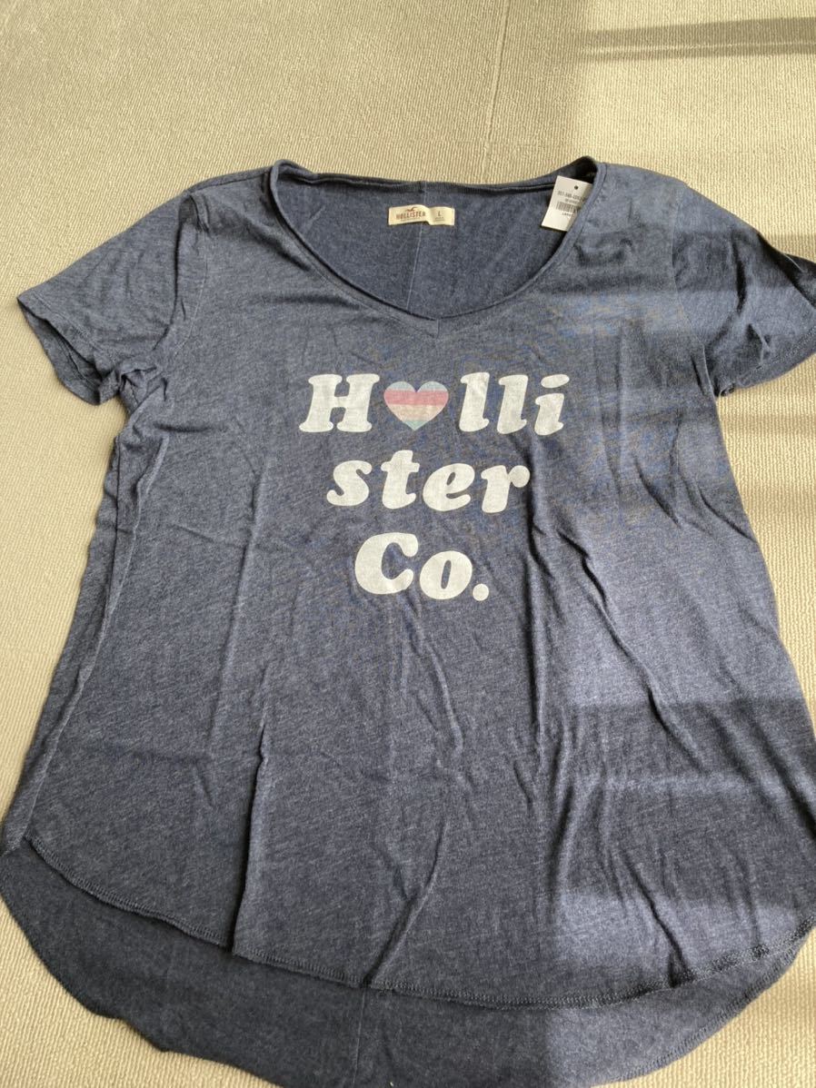  новый товар Hollister футболка женский дамский размер L поиск Abercrombie & Fitch 