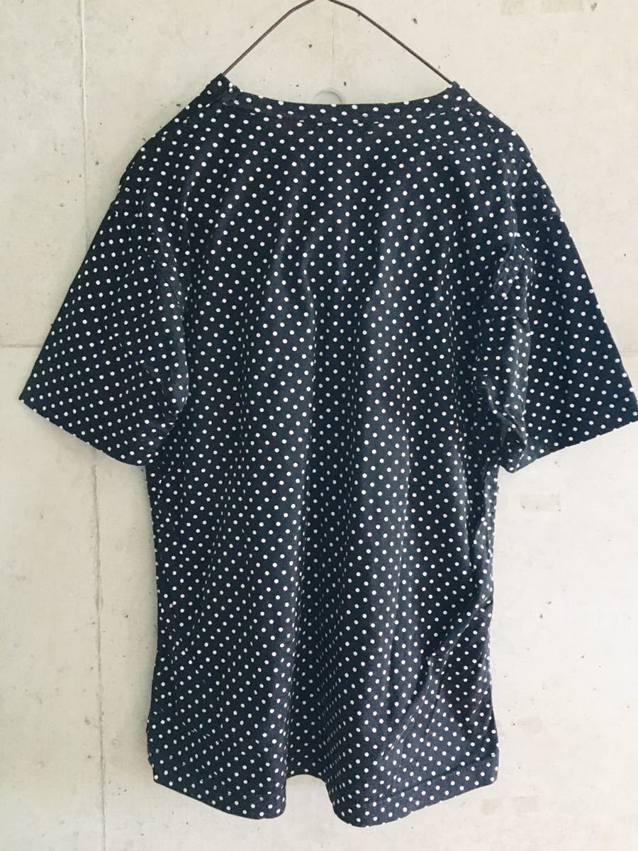 [* rare * masterpiece * men's M* free shipping!] Comme des Garcons Homme . pocket Polka dot polka dot preliminary button attaching T-shirt COMME des GARCONS HOMME