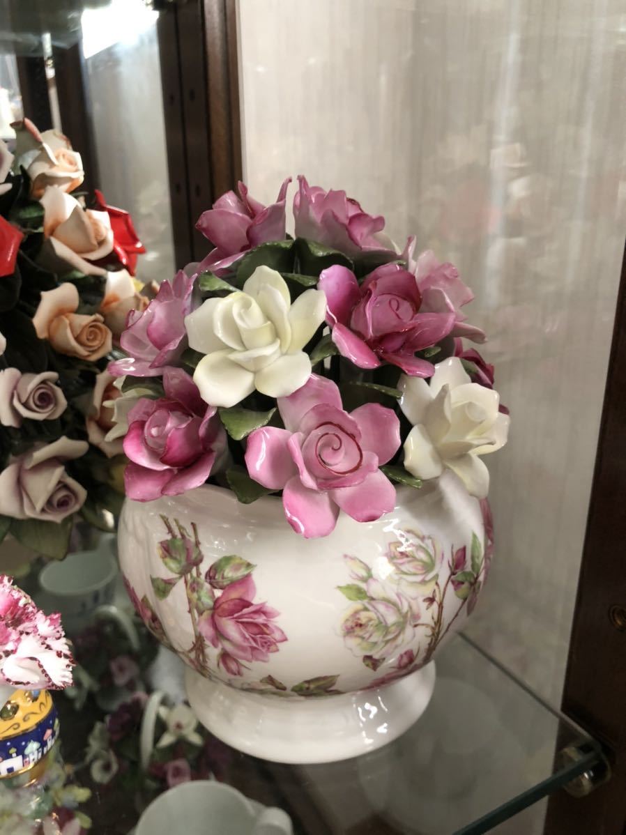 AYNSLEY エインズレイ ・陶花 置物 ・2個セットAYNSLEY 2個セット 陶花 ...