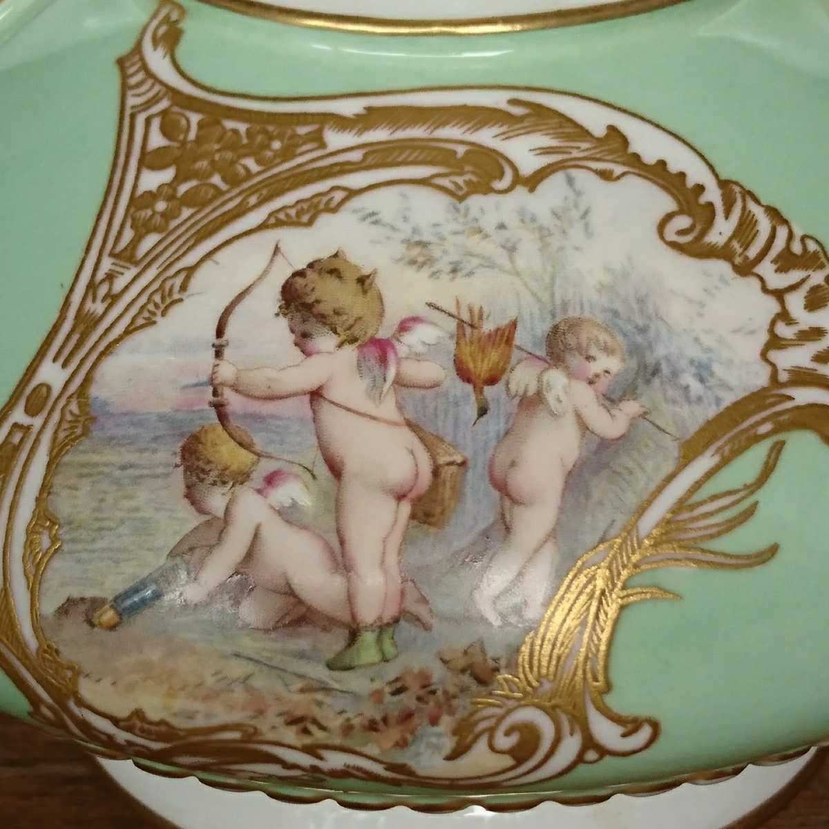 アンティーク ロイヤルウースター 天使の花瓶 1895年 イギリスアンティーク エンジェル 一輪挿し 花瓶_画像4