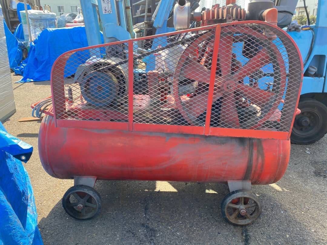 B7086 富士コンプレッサー 3.7kw 5馬力 150L エアコンプレッサー