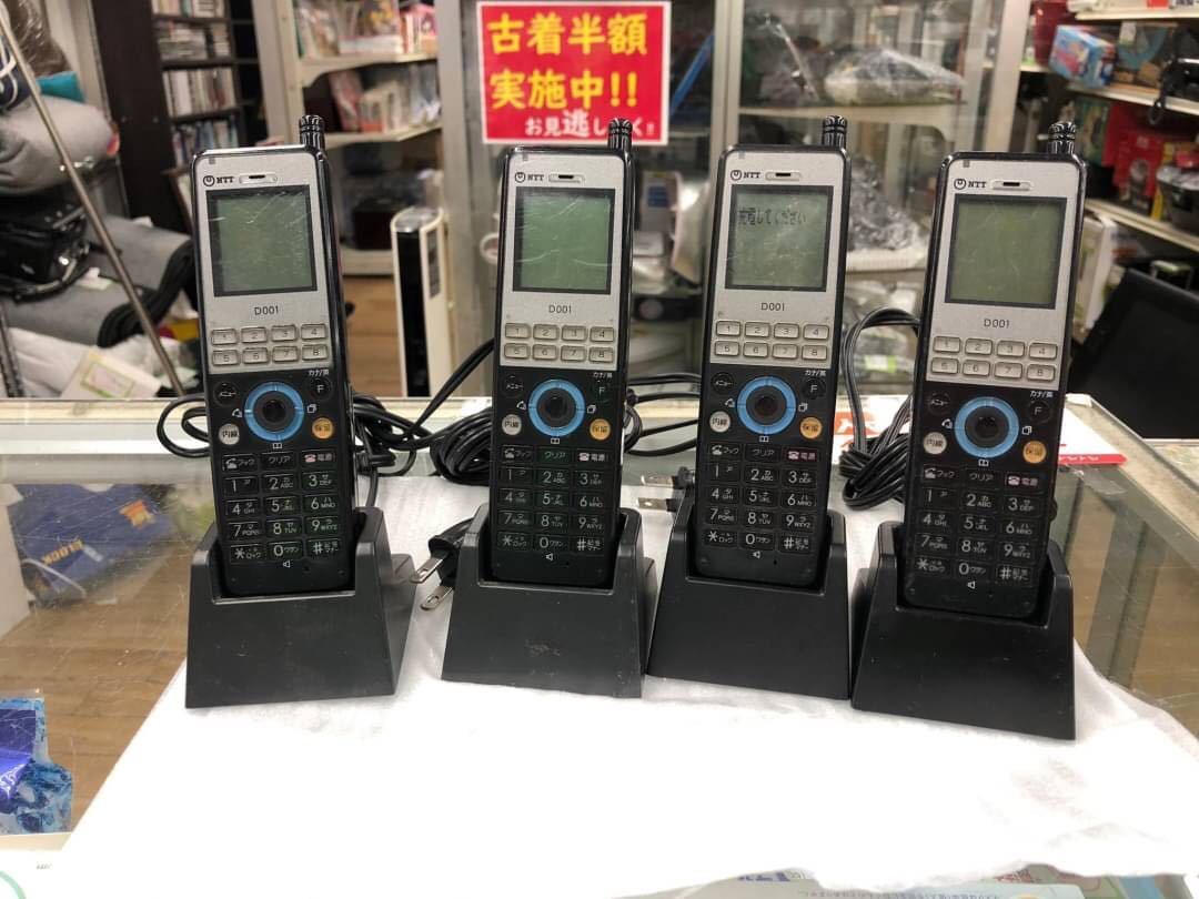 G7161 NTT デジタルコードレス電話機 ビジネスフォン　NX-DCL-PS-（1）（K）4台セット NTT