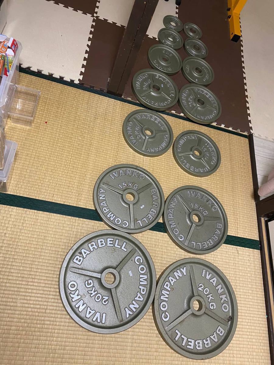 IVANKO イヴァンコ オリンピックプレート 127.5kgセット
