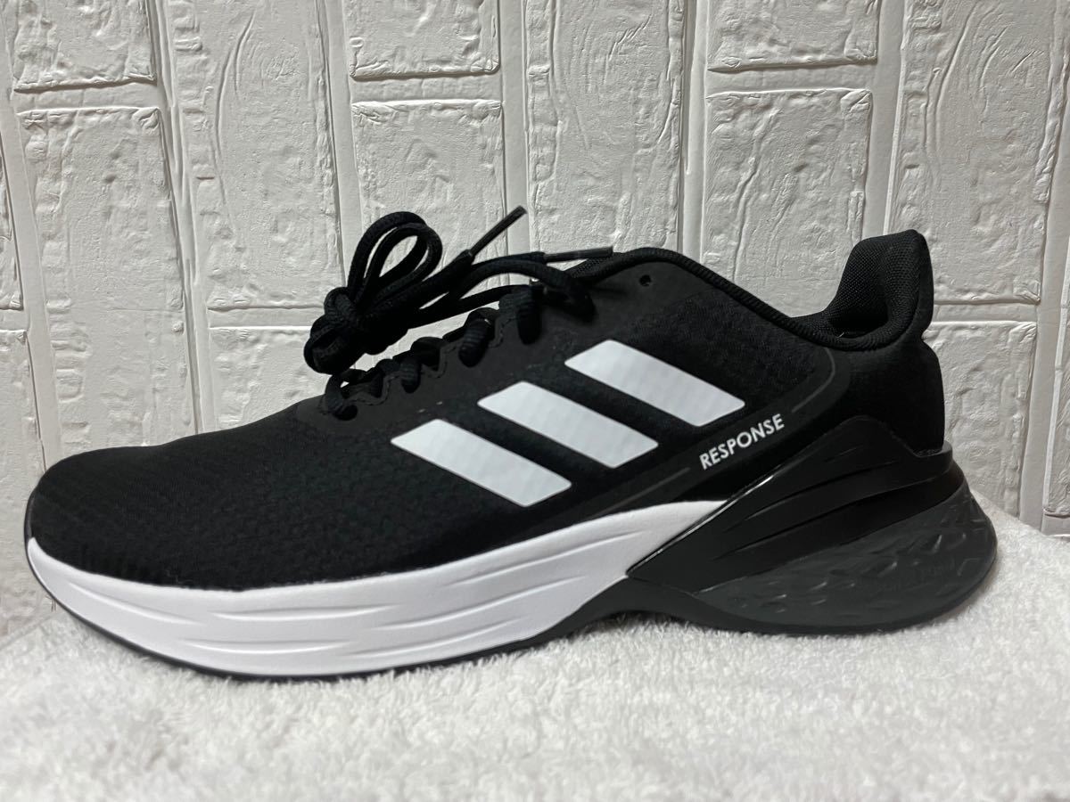 [adidas] ランニングシューズ 27.5cm レスポンス SR コアブラック