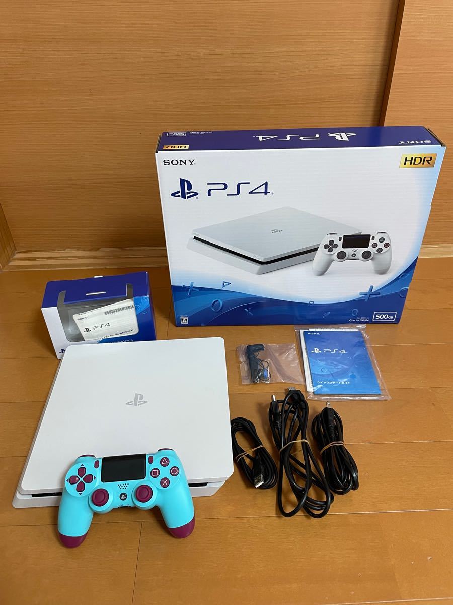 PlayStation4 グレイシャー・ホワイト 500GB CUH-2200AB02 初期化済 