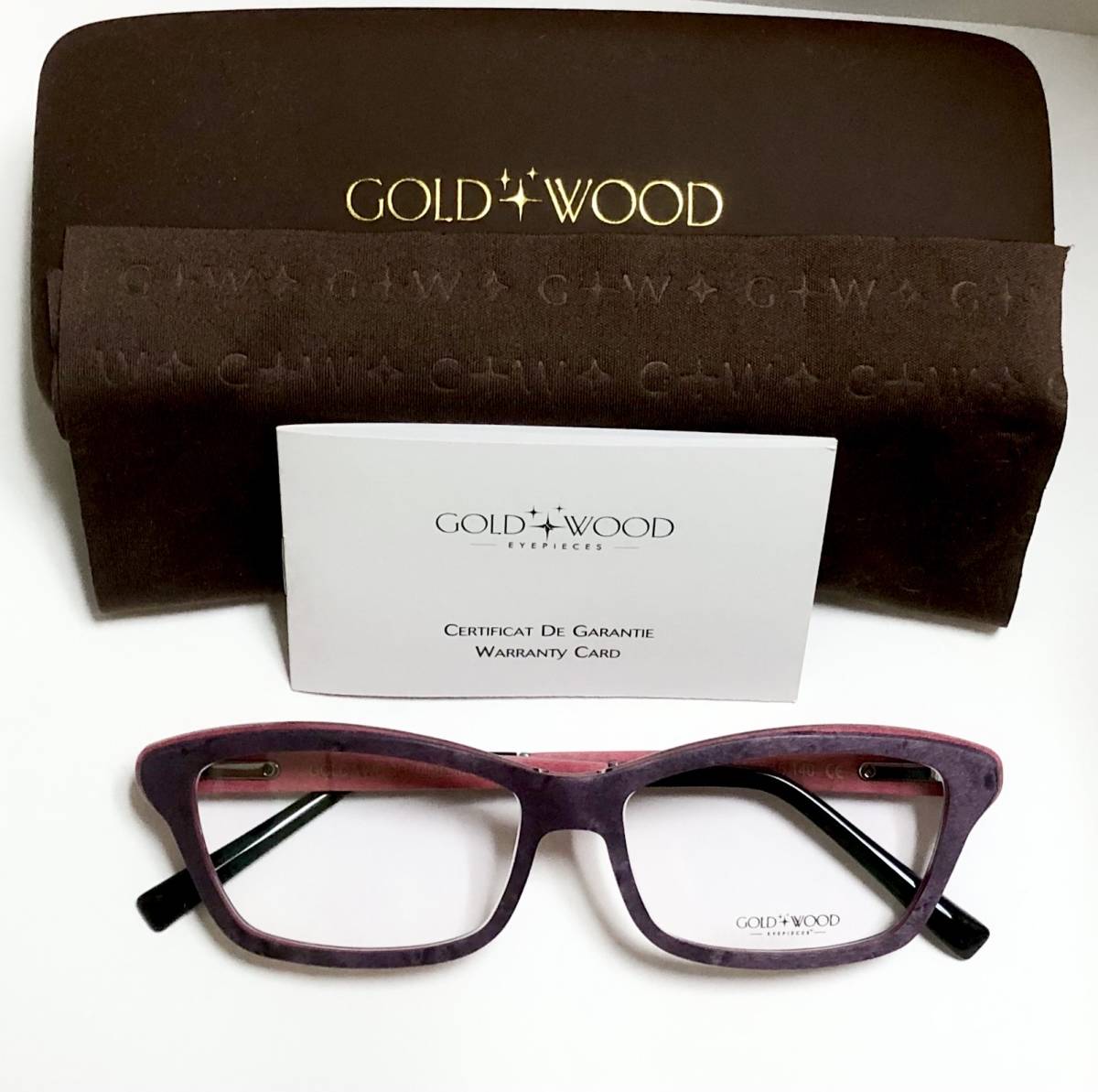 処分価格 定価121 000円 | 新品木製 GOLD & WOOD ルクセンブルク製 紫