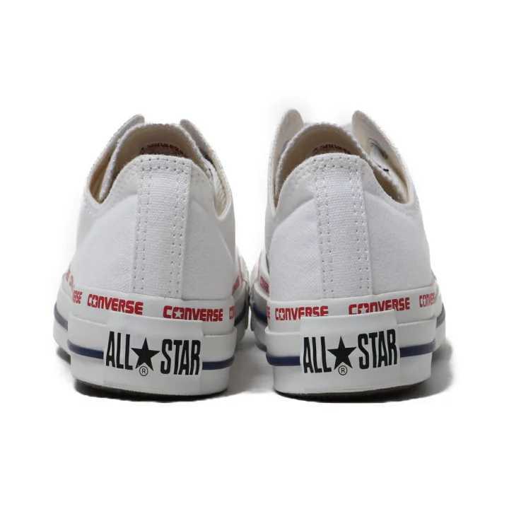 最値!定価7150円!新品!正規品!コンバースCONVERSE オールスター ロゴフォクシング OX高級キャンバス スニーカー 靴 ホワイト/白 28cm_画像6