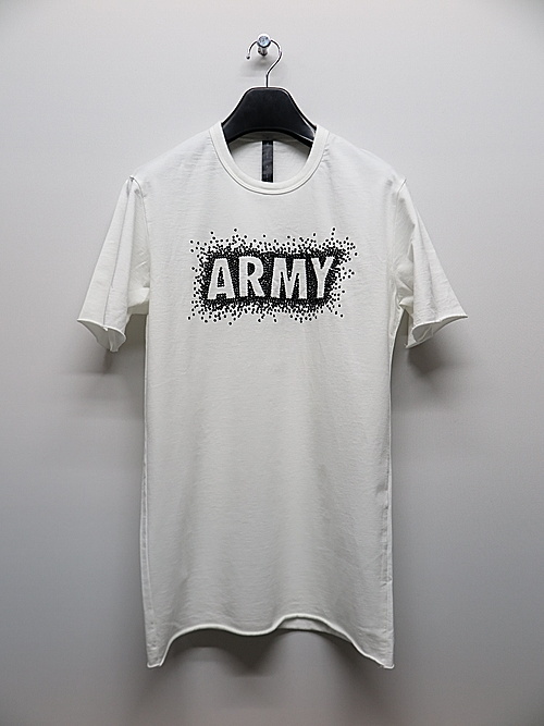 魅力の SALE50%OFF/wjk・ダブルジェイケイ/3D T/white×black・M ARMY