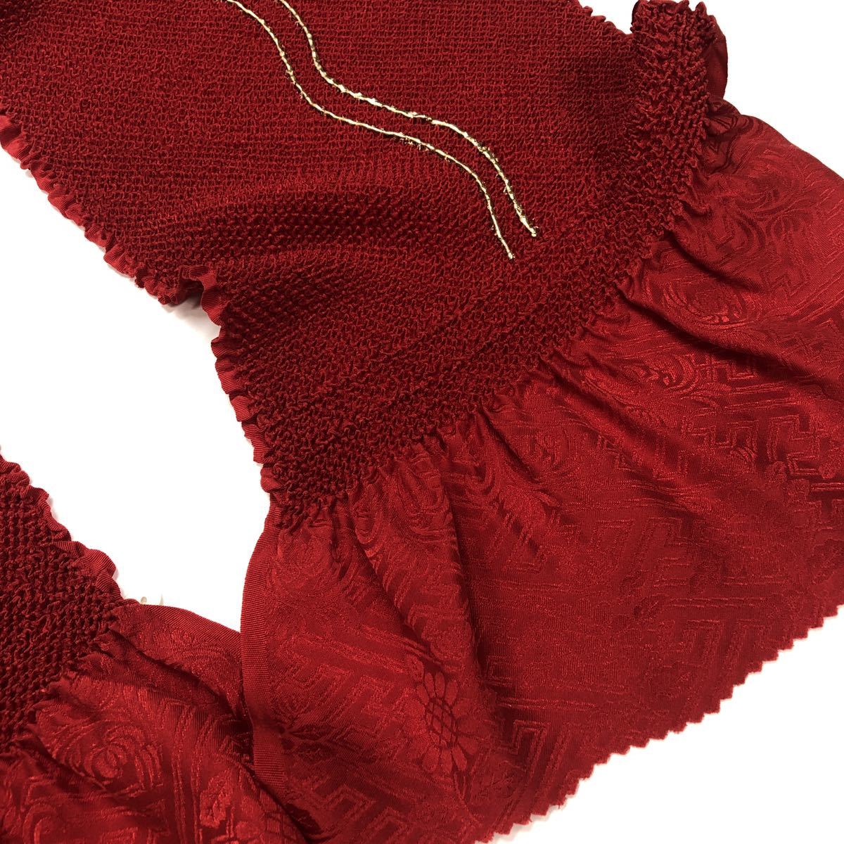 振袖用帯揚げ♪ 成人式 振袖 帯揚げ 正絹 絞り 成人式用帯揚げ 振袖用帯揚げ 成人式用 振袖用 絞りの帯揚げ 総絞り 赤 赤色