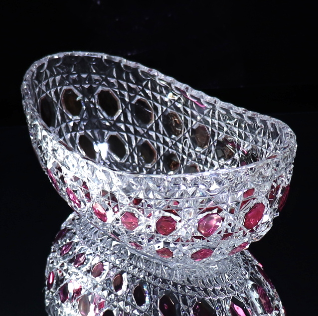 オールド・バカラ (BACCARAT) 19世紀 ディアマン・ピエーリー ルビー色