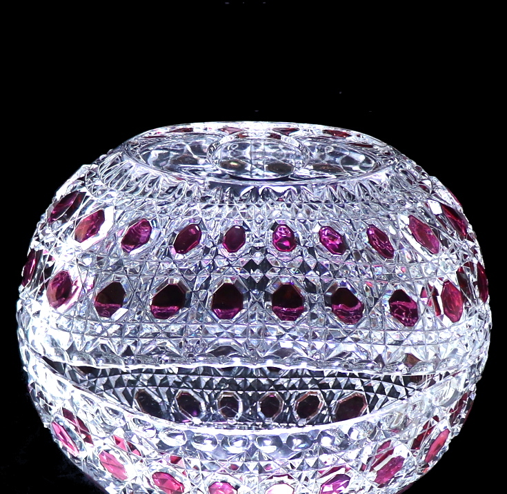 オールド・バカラ (BACCARAT) 19世紀 ディアマン・ピエーリー ルビー色