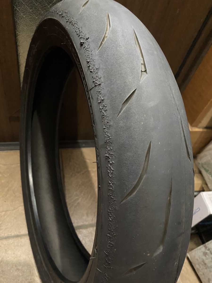 中古MCタイヤ BRIGESTONE BATTLAX RS10 120/70ZR17 ブリヂストン バトラックス レーシングストリート 120 70 17 3517 A951_画像5