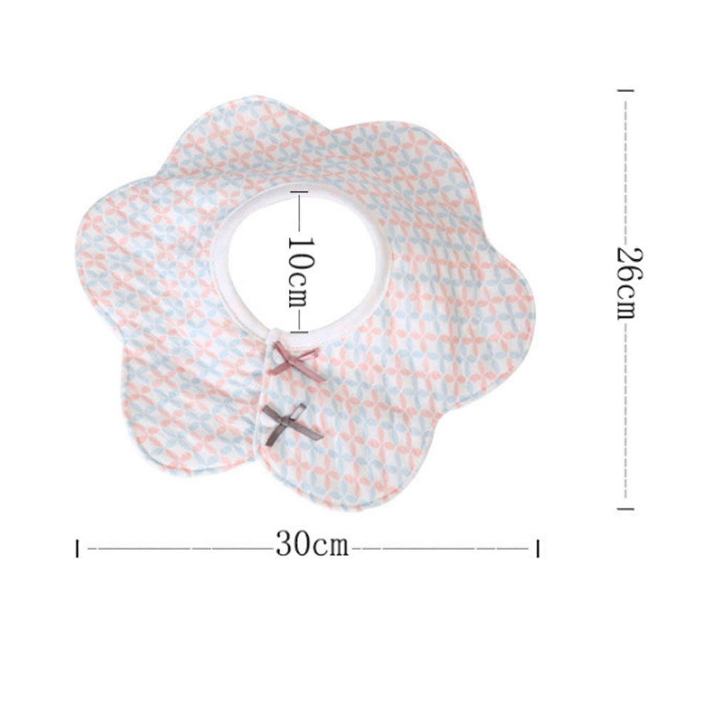 よだれかけ スタイ 女の子 吸水 360度 花びら型 食事用 柔らかい 綿100% ベビー ビブ 可愛い 防水 出産お祝い 出産準備 4枚セット_画像3