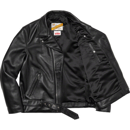Sサイズ Supreme Schott The Crow Perfecto Leather Jacket Black ショット ダブル ライダース　ジャケット 完売品　N1_画像2