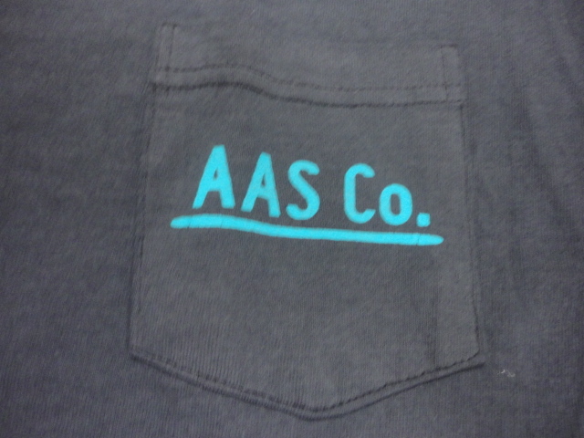 [ Fellows ]S.BLK AAS Co. short sleeves print T-shirt with pocket PRINT T-SHIRTS 21S-PPT1 PHERROW*S