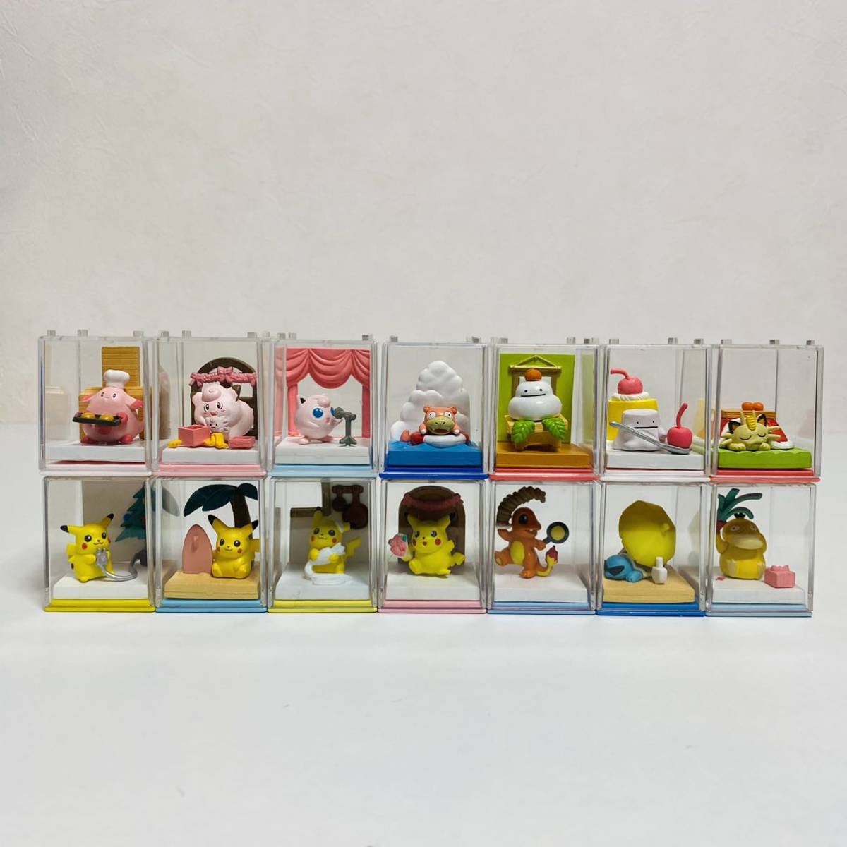 【500円引きクーポン】 中古品】ポケモンパーティー フィギュア 14個セット ヤドン ポケットモンスター