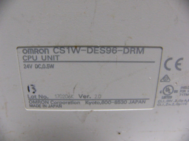 Yahoo!オークション - 動作保証 OMRON PLC CS1W-DES96-DRM Yahoo!オークション - 動作保証 OMRON PLC CS1W-DES96-DRM