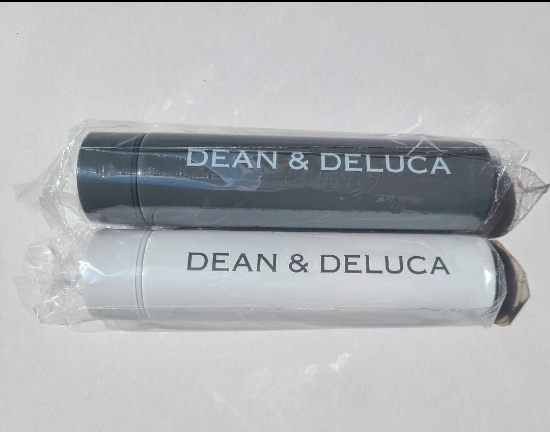 DEAN&DELUCAグレー、ホワイト２本組【2020年GLOW8月号】ステンレスボトル