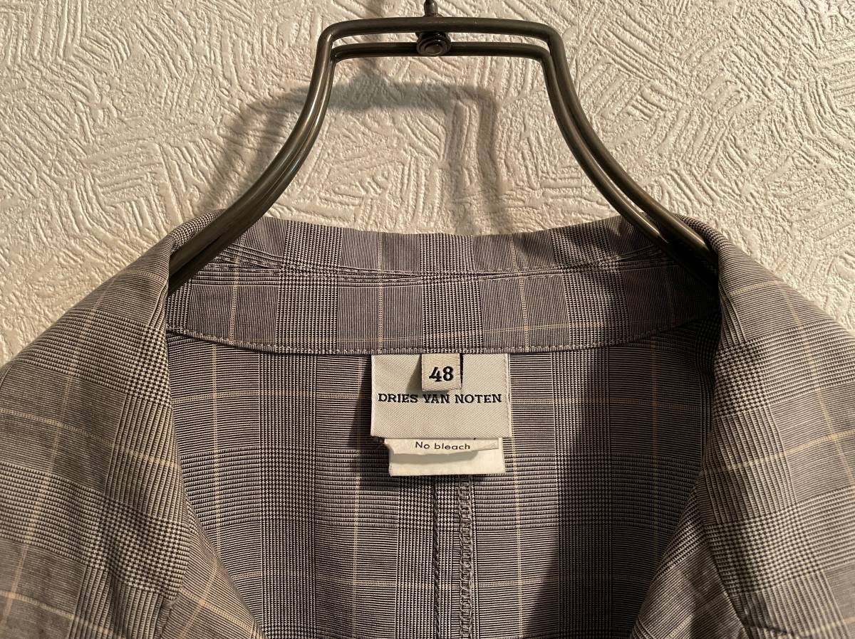 ◯ DRIES VAN NOTEN ドリスヴァンノッテン グレンチェック ブロード