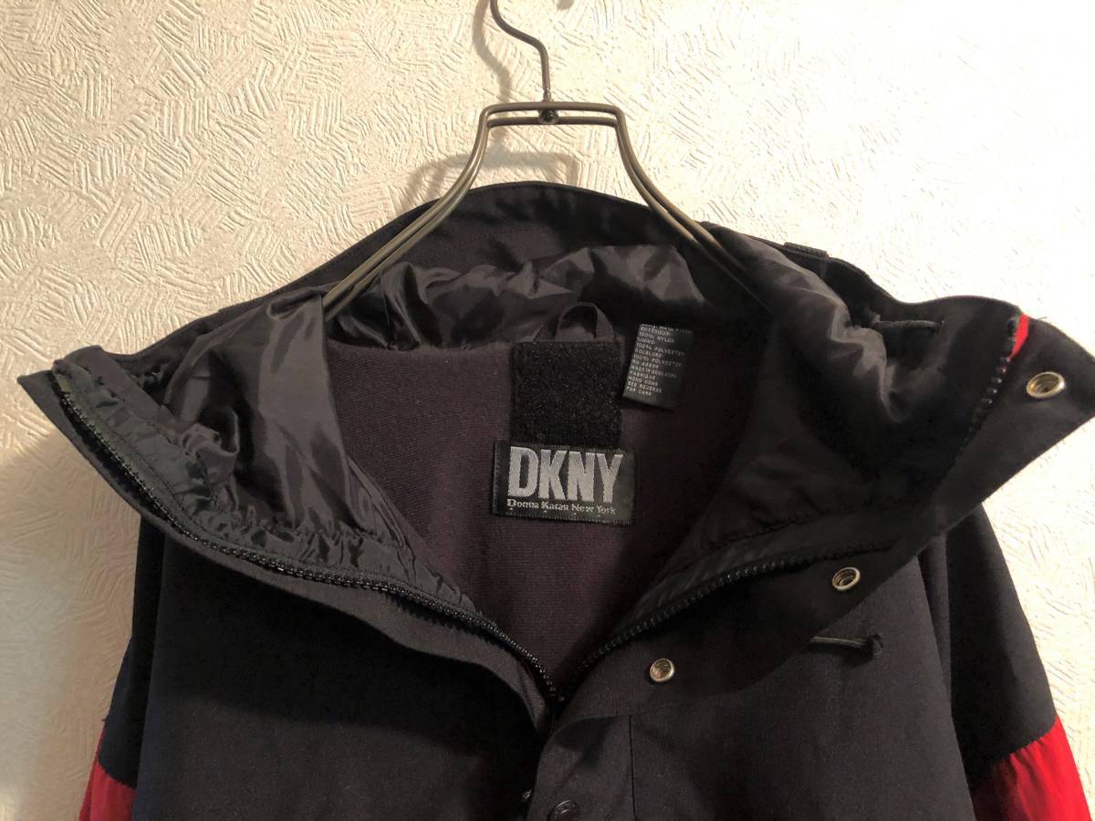 ◯ OLD 90s DKNY バイカラー アノラック パーカー ◯ OLD 90s DKNY バイカラー アノラック パーカー