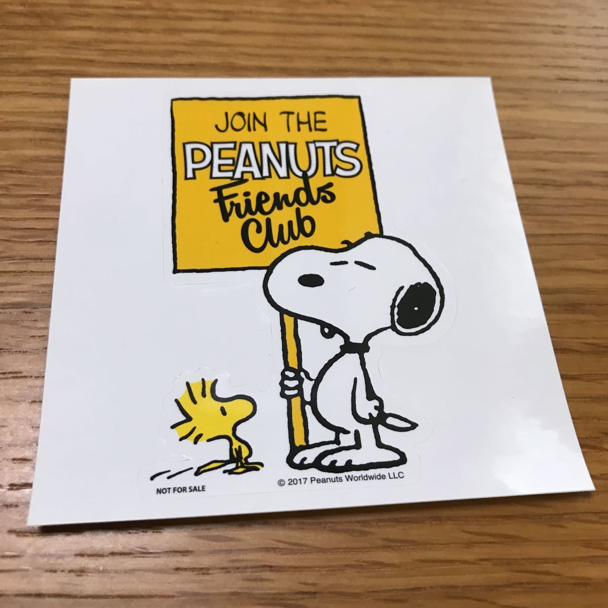  не продается Snoopy Peanuts вентилятор Club стикер наклейка Snoopy Mu jiam
