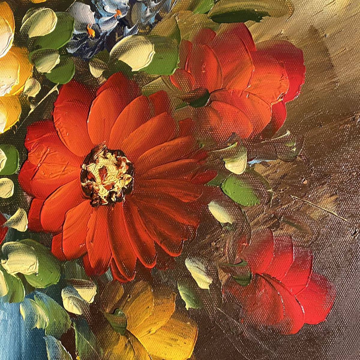 手書き油絵 花瓶の花 絵画 インテリア 油彩画|Yahoo!フリマ(旧 手書き油絵 花瓶の花 絵画 インテリア 油彩画|Yahoo!フリマ(旧