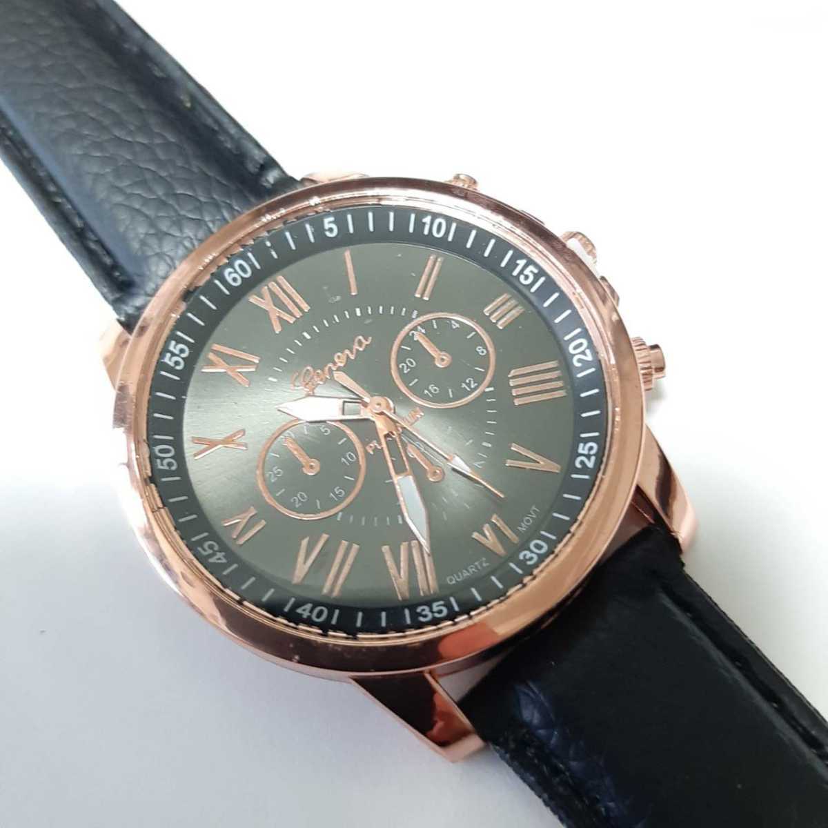 新品　腕時計　リッチ　黒 　腕時計メンズ _画像3