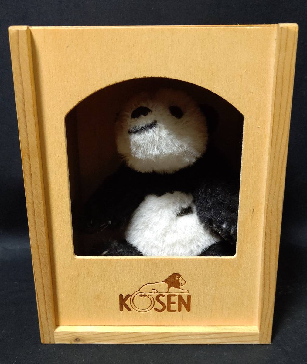 【限定品】ケーセン　KOSEN/KOESEN　ぬいぐるみ　パンダ　座り　木箱_画像4