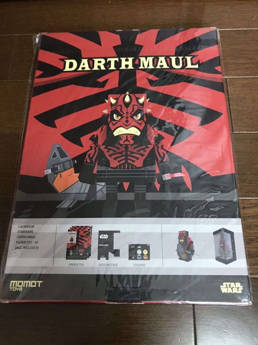 スターウォーズ STARWARS MOMOT LUCASFILM paper toy ペーパートイ ダースモール DARTHMAUL star wars ダースベイダー DARTH VADER_画像2