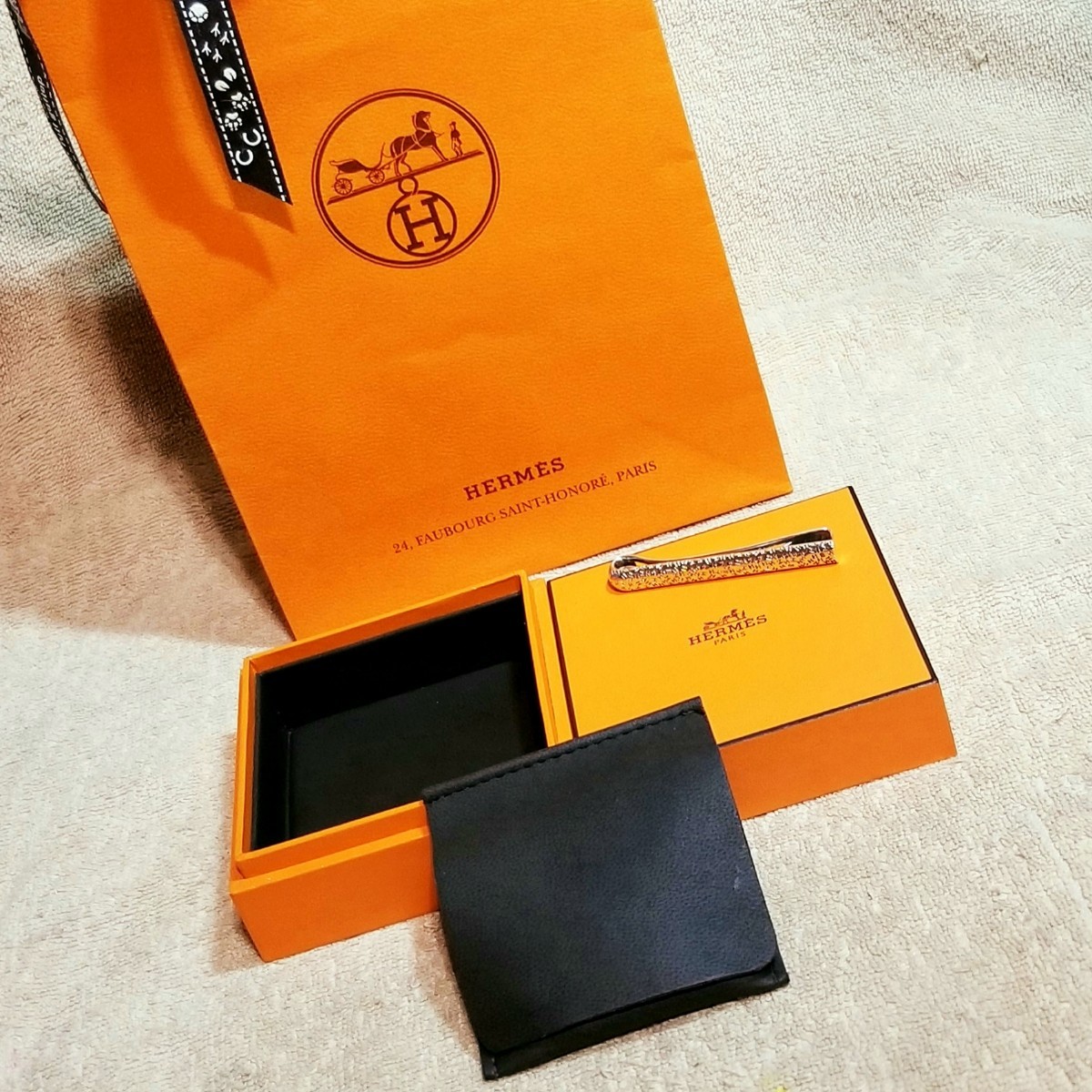 HERMES ネクタイピン メンズ エルメス タイバー シルバー 新品 HERMES ネクタイピン メンズ エルメス タイバー シルバー 新品