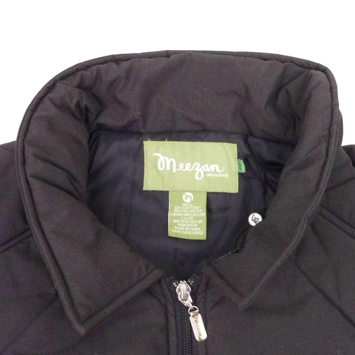 [並行輸入品] Meezan ミーザン フルジップアップ キルティング ジャケット (ブラック) 4XL_画像3