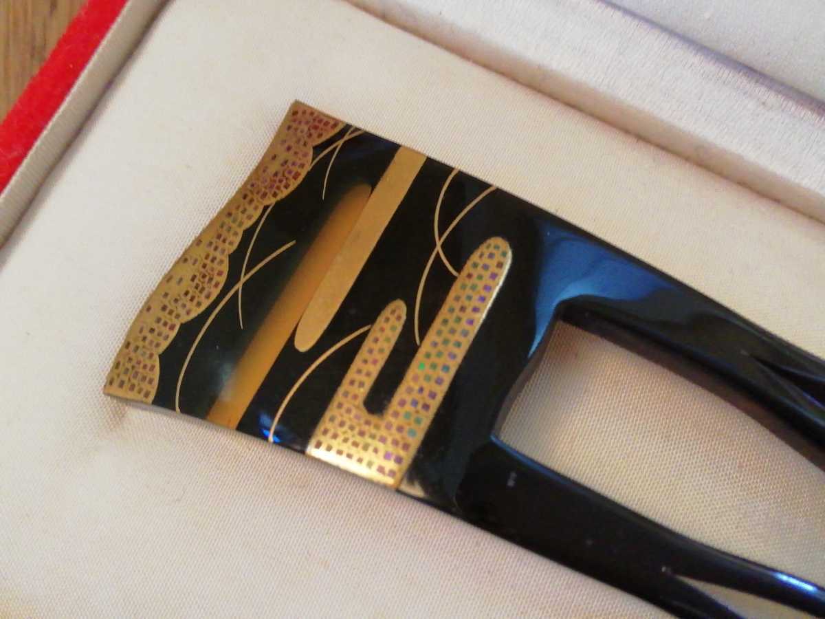 大正~昭和期 在銘 蒔絵 螺鈿 べっ甲 かんざし 髪飾り 鼈甲 飾り櫛 簪