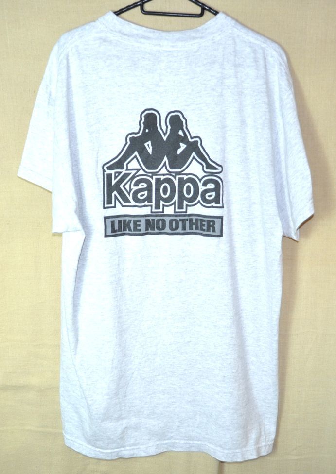Kappa カッパ 90s クリスマスファッション 背面ビッグロゴ 半袖Tシャツ ジャマイカ製 米国製 生地 縫製 【2021正規激安】 M