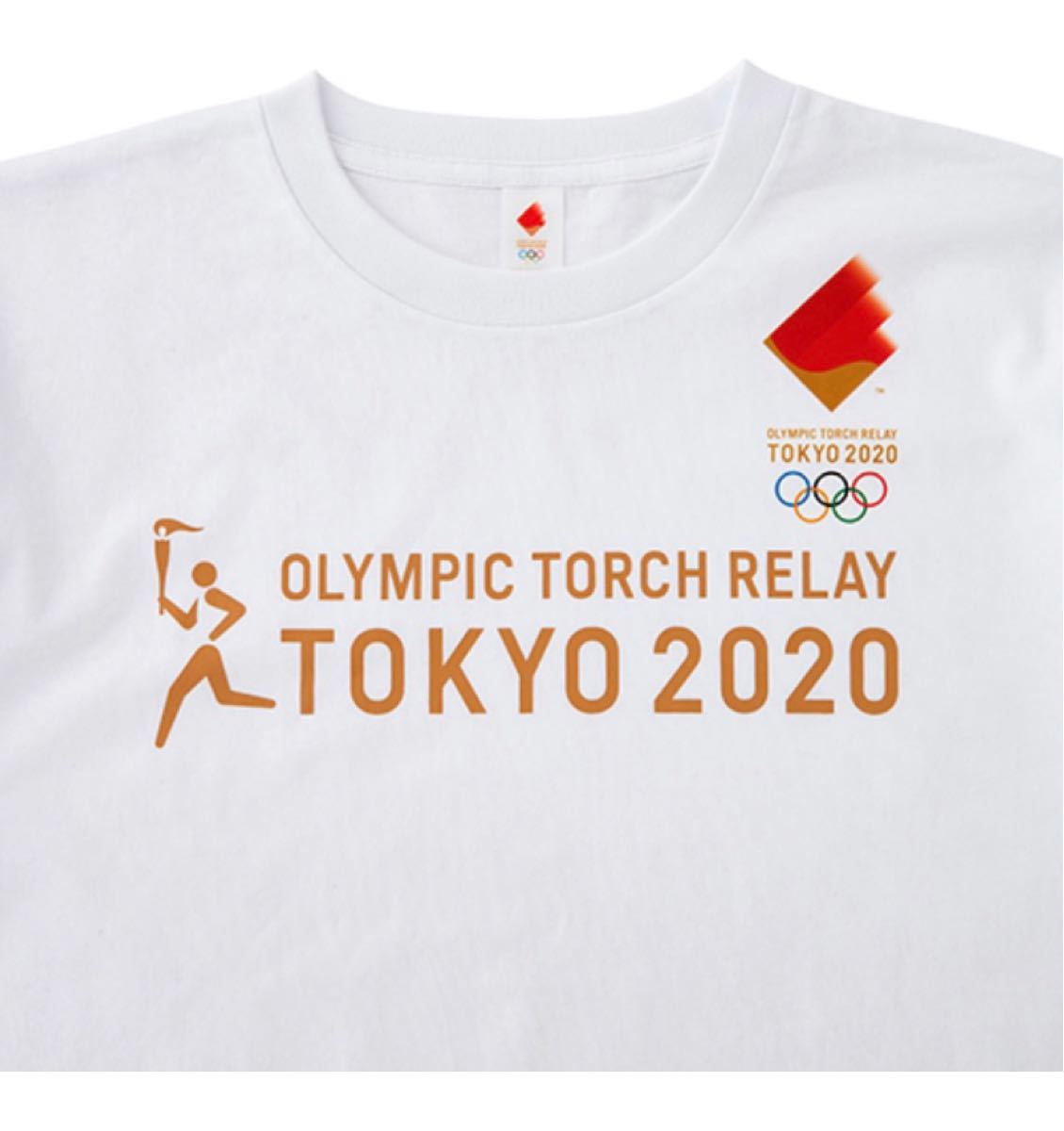 ★完売品・新品未開封品★ 東京2020 オリンピック　プリントTシャツ　聖火リレーエンブレム　ピクトグラム　男女兼用Sサイズ