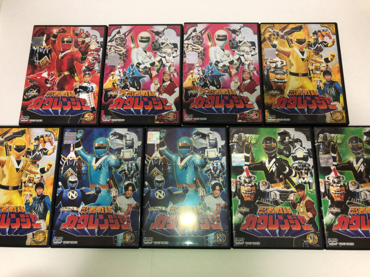 1 volume lack of rental Ninja Sentai Kaku Ranger 2~10 volume 9 volume set 