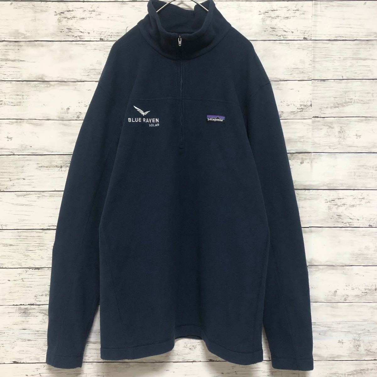 極美品】希少 L パタゴニア 企業ロゴ フリース ハーフジップ 極美品】希少 L パタゴニア 企業ロゴ フリース ハーフジップ